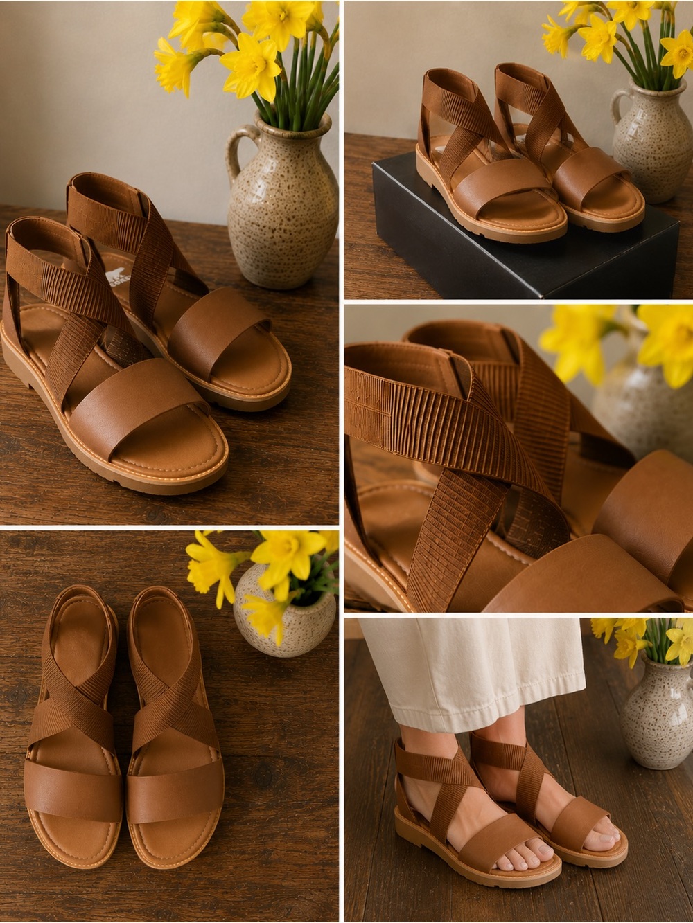 Sorel Ella III Sandal Velvet Tan - Picture 2 of 2